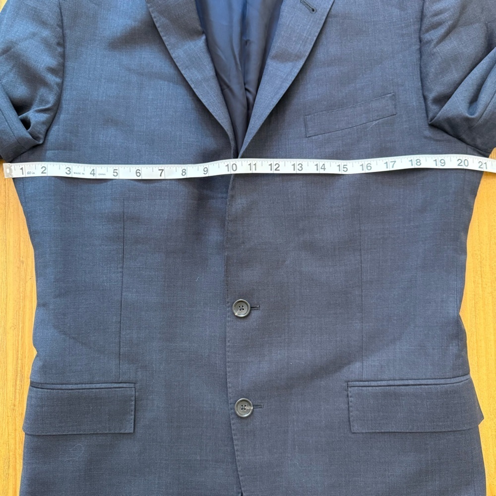 J. Crew Ludlow Italian Worsted Wool Sports Coat Blazer Charcoal Men’s Size 44 - Picture 10 of 10
